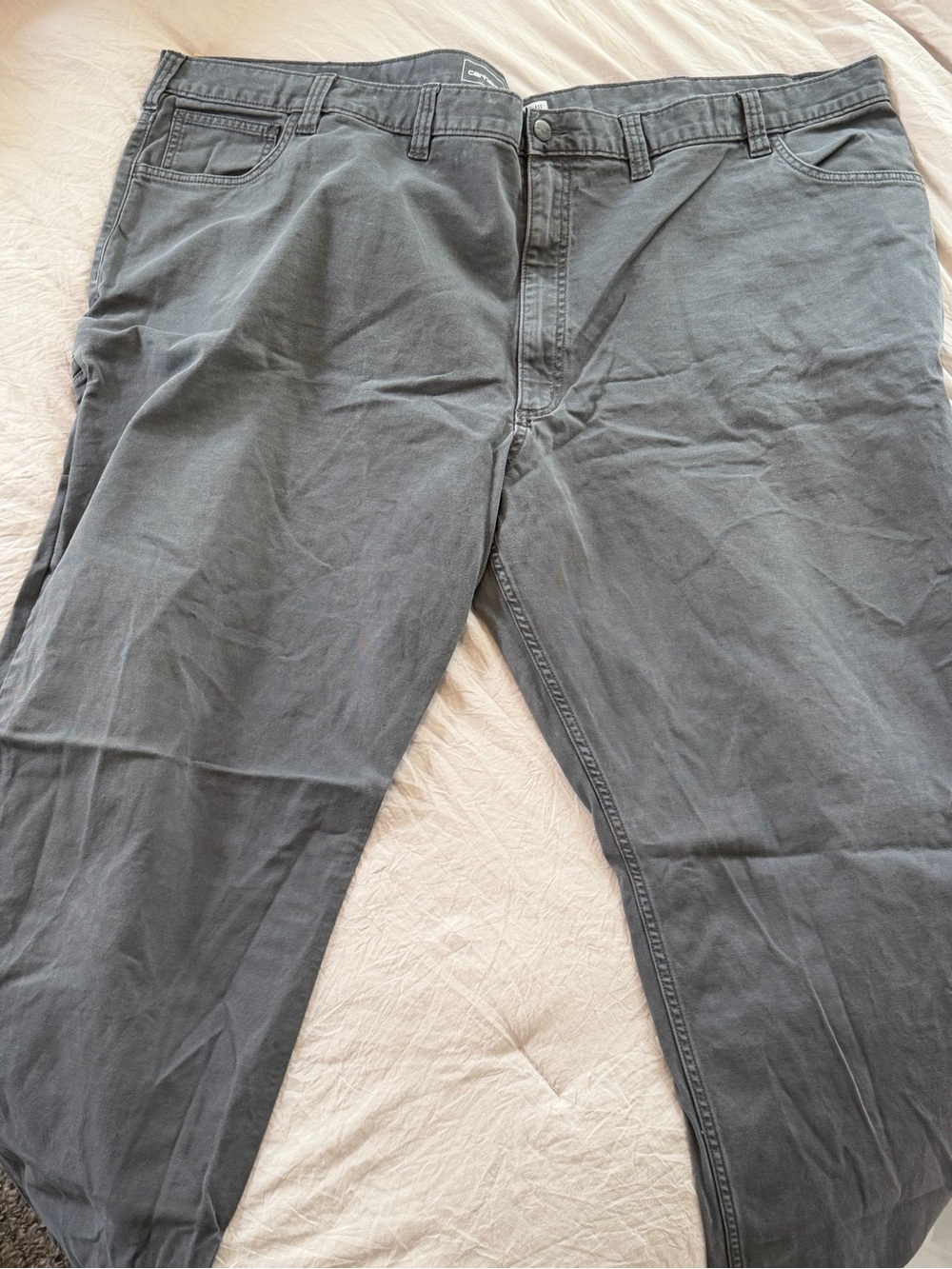 Men's Gray Casual Pants - Classic Straight Fit